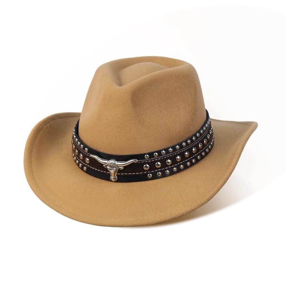 6958 Cowboy Hat and - Cowboy Hat with 2 Interchangeable Hat Bands, Wide